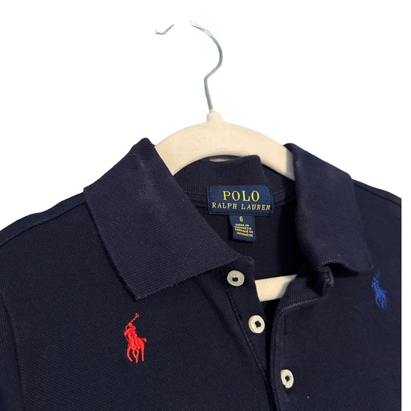 Polo Ralph Lauren | Navy Pony Logo Polo T-Shirt Dress Size 6 - Picture 4 of 11